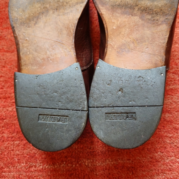 Bally Men's Dress Shoes Brown Leather Oxford  Lace up Size 9 Made In Italy - Picture 9 of 10